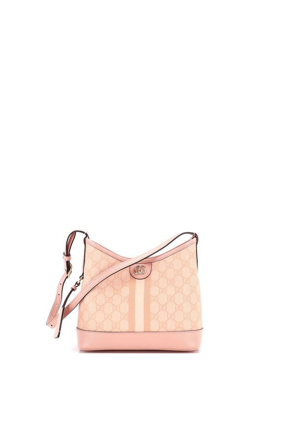 Pre-Owned Ophidia Open Bucket Bag GG Coated Canvas with Leather Small By Rebag