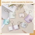thumbnail image 4 of Uxcell 4 Pcs Mini Photo Albums, 2.4 Inch PVC Small Photo Storage with Keychain Photo Album with 16 Pockets for Pictures Valentine's Day Gift Wedding, Blue, 4 of 7