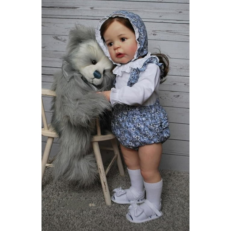 iCradle 24 Inch Reborn Toddlers Dolls Realistic Newborn Baby Doll Lifelike Reborn Baby Girl Doll That Look Real Handmade Gifts Toy for Kids Age 3