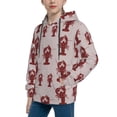 thumbnail image 2 of Kdxio Red Lobster With Claws Pattern Boys Athletic Unisex Boys Girls Hoodie with Pocket Sweatshirts-X-Large, 2 of 6