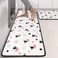 thumbnail image 2 of Kitchen Rugs Sets Of 2,White Cow Cow Head Pattern Anti Fatigue Kitchen Mat Rugs Non Slip Washable,Decorative Kitchen Floor Mats for Kitchen,Sink,Laundry,17"x47"+17"x47", 2 of 5