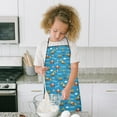 thumbnail image 4 of Cartoon Construction Vehicles Text Blue Pattern Kids Aprons for Girls and Boys,Adjustable Neck Strap Toddler Aprons for Kids Cooking Baking, 4 of 6