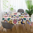 thumbnail image 3 of Yayeee Tablecloths 60" x 120" Rectangle Wrinkle Resistant Party Table Cover, Cute Cartoon Pattern, 3 of 8