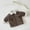 Brown, variant on Liyamei Toddler Boys Girls Winter Long Sleeve Corduroy Lamb Warm Jacket Coat Outwear Begie Brown Boys Down Coat Size 18-24 Months