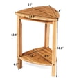 thumbnail image 2 of Costway Bamboo Bathroom Corner Shelf Storage Organizer Rack Freestanding Shower Caddy, 2 of 10