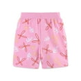 thumbnail image 4 of Toddler Girls' Shorts Kids Sport Cartoon Solid Casual Fashion Beach Cargo Pants Shorts for Girls Pink Size 3-4T, 4 of 6