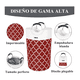 thumbnail image 5 of Cesto De Ropa Plegable De Tela Oxford Para Ropa Sucia  Lab.G  Rojo Blanco, 5 of 5