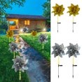 thumbnail image 1 of ¡Rebajas de Temporada!, Molino de viento solar con luz reflectante para patio y jardín, rueda de molino de viento preinstalada con luces brillantes para ahuyentar pájaros y animales Akmoler, 1 of 9
