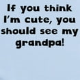 thumbnail image 2 of CafePress - You Should See My Grandpa Body Suit - Baby Light Bodysuit, Size Newborn - 24 Months, 2 of 4