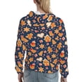 thumbnail image 7 of Xecao Gingerbread Delights Pattern Hoodies for Women Sweatshirts Long Sleeve Sweatshirts Pullover Outfits with Pocket-Small, 7 of 7