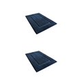 thumbnail image 1 of Inteprter Exquisita alfombra de baño hecha a mano para un paso cómodo de secado rápido de felpa absorbente lavable azul 40*60cm Azul 40*60cm 2Conjunto, 1 of 6