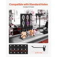 thumbnail image 4 of 17x13 Inch Pegboard Display Stand with 15 Hooks Thickened Cold Rolled Steel Panel for Grocery Retail Store Jewelry Shop Black, 4 of 6