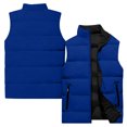 thumbnail image 2 of Women's Casual Fashion Sleeveless Vest Solid Color Cotton Jacket Dark Blue L, 2 of 4