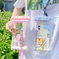 thumbnail image 4 of Transparent Removal Lanyard Mobile Phone Pouch Air Cushion Edge Cute Cartoon Print Mobile Phone Water Proof Bag for Swimming, 4 of 8