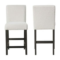 New Classic Furniture High Line Wood Counter Chair in White (Set of 2)