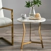 MoDRN Glam Lena Geo Base End Table