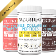 Multi Collagen Protein Powder, with HA Biotin Vit. C MCT, Baker's Variety Pack - 30 Servings