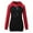 Red, variant on Gyujnb Drawstring Hooded Maternity Nursing Sweatshirt Raglan Color Block Soft Stretch Knit Long Sleeve Dual Layer Lift Up Feeding Front Kangaroo Pocket Longline Loose Hem Top,L
