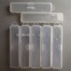 thumbnail image 1 of Caja de plástico rectangular Caja de plástico PP transparente abatible de una pieza para cepillos de dientes Caja de almacenamiento portátil para clínica bucal con una o dos tarjetas, 1 of 5