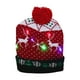 thumbnail image 2 of Gorro navideño tejido para iluminar regalos de Año Nuevo (ciervo doble), 2 of 2