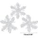 thumbnail image 1 of Decoraciones de corto de copos de nieve - colgantes de copos de nieve blancos en pack de 6 para árbol de Navidad y decoración de fiestas navideñas, 1 of 1