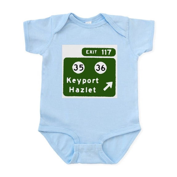 CafePress - Keyport, Hazlet, NJ Parkway E Infant Bodysuit - Baby Light Bodysuit, Size Newborn - 24 Months