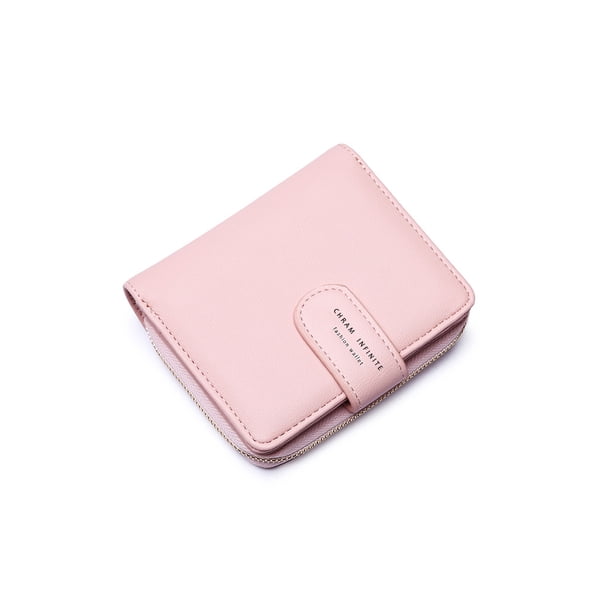 Sonducket Cartera corta para mujer, tarjetero, viaje, playa, tienda, recibos, monedas, billetes, foto, monedero de moda, bolsillo para mujer Carteras Rosado Sonducket AP011561-04