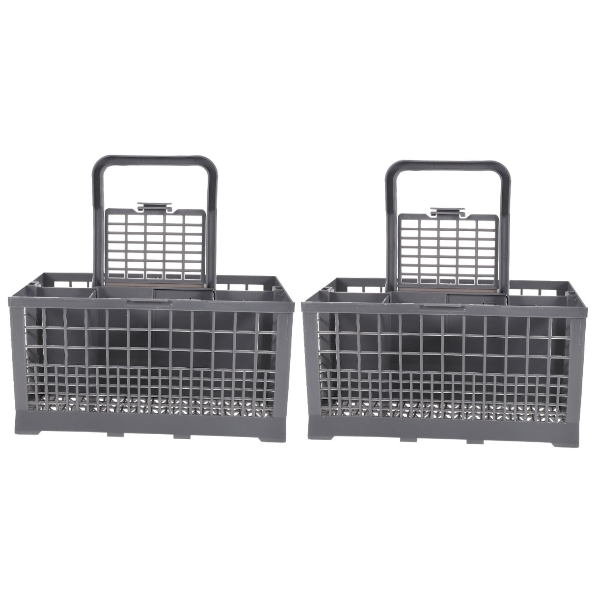 Hemoton 2-Pack Kitchen Storage Baskets Dishwasher Safe Cutlery Holder Tableware Organizer Basket