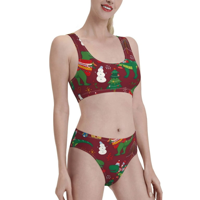 Dinosaur high waisted bikini deals