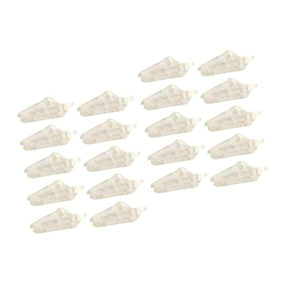 2x 10 Uds. Abrazaderas para Toldos Clips de Lona Clip de Cuerda Elástica Clips de Tienda de Campaña Empuñaduras de Bloqueo Resistentes para Exteriores