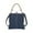 Dark Blue, variant on Handmade Cowboy Patchwork Tote Bag for Women Small Crossbody Shoulder Bag Canvas Purse Satchel 7.87x8.26x1.57in Portable Purse(Blue)