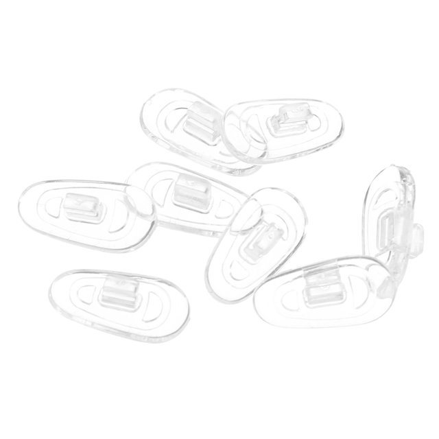 ColoMX 4 pares de almohadillas nasales de silicona suave para gafas, almohadillas antideslizantes para la nariz, cómodas y protectoras para gafas de sol y gafas deportivas.