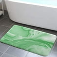 thumbnail image 2 of Green Bathroom Rug Mat, Abstract Marble Bath Mats for Bathroom Non Slip, Modern Bath Rug Soft Luxury Microfiber Floor Rug for Tub Shower 17" x 29", 2 of 5