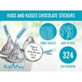 thumbnail image 3 of 324 Hugs and Kisses from the new Mr. & Mrs. Hershey Kiss Wedding Stickers, Chocolate Drops Labels Stickers For Weddings, Bridal Shower Engagement Party Decorations, Kisses Favors Décor, 3 of 12
