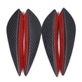 thumbnail image 2 of Universal Coche Parachoques Difusores de labios Difusores de plástico Spoilers Vehículo Decoración delantera Accesorios automotrices Colorfast Fibra de carbono 4 piezas Vogacara VI001842-01B, 2 of 7