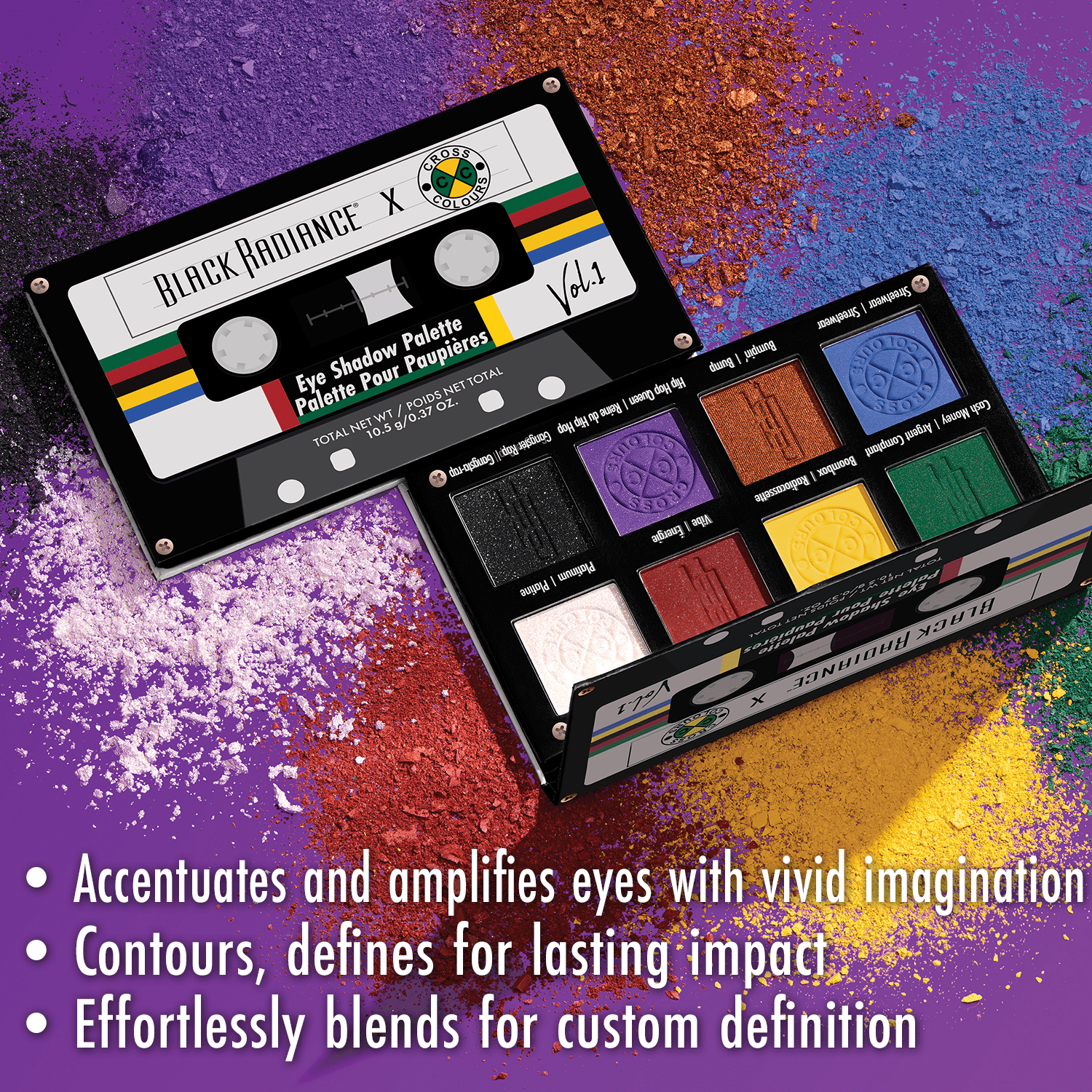 Black Radiance Cross Colours Playlist Eye Shadow Palette - Volume 1
