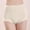 Beige, variante sur Catégorie de Produit Culottes pour Femmes / Titre du Produit Culottes Taille Haute pour Femmes Grande Taille Couleur Unie Gainantes