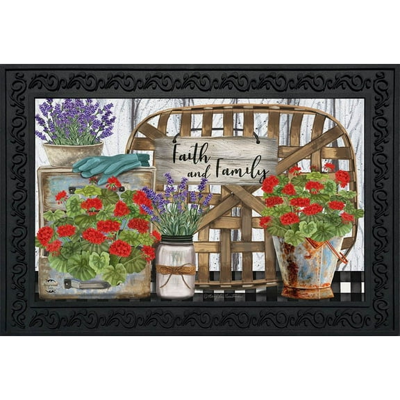 Briarwood Lane Faith and Family Farmhouse Spring Doormat