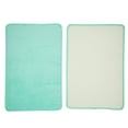 thumbnail image 5 of Solid Color Pattern Bathroom Rugs, Polyester Bath Mat, Machine Washable Green 90x60cm, 5 of 7