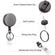 thumbnail image 3 of Llavero Retráctil Con Mosquetón Porte Clef Ampliable, 3 of 5