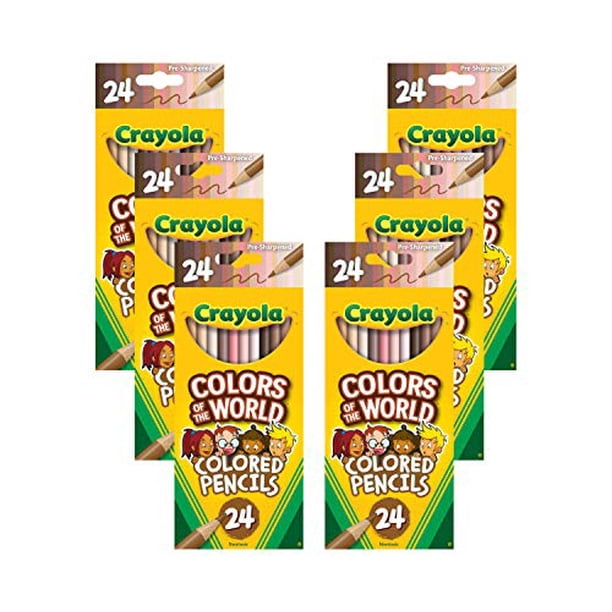 Crayola colored pencils bulk set colors of the world 6 sets of 24 new 