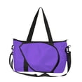 thumbnail image 3 of Bolsa de mano de tenis para adultos, bolsa de almacenamiento de raquetas, bolsa cruzada impermeable púrpura, 3 of 8