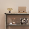 thumbnail image 4 of 47" Narrow 2-Tier Wood Entryway Table – Spacious Storage Shelves – Rustic Accent Furniture for Living Room, Hallway, Foyer, Behind Couch, 4 of 8