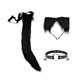 thumbnail image 2 of Conjunto de orejas de gato: diadema, orejas, cola y collar. Accesorios de disfraz de animal de peluche para cosplay. Estilo A, 2 of 9