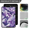 thumbnail image 4 of FUIALDOLG RV Entry Door Window Shade Sunshade Hook and Loop Fastener Camper Privacy Entrance Sun Blackout Fabric 17.3" x 26" (Purple Camo), 4 of 7
