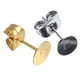 thumbnail image 5 of 400 juegos de pendientes Base en blanco artesanía accesorios populares personalidad orejas de plata suministros de herramientas de fabricación Ropa, zapatos y accesorios Miscelánea Oro 5 mm Minnieouse AP010735-01, 5 of 6