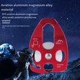 thumbnail image 4 of Rock Climbing Pulley Sturdy Outdoor Use Mountaineering Sheave Fittings Rock Climb Pulleys Accessories Rope Block Device Rigging Pulleys Wheel Accessory, 4 of 8