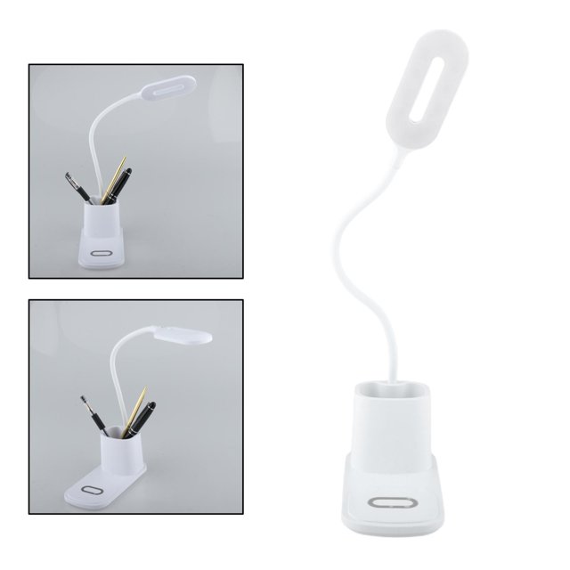 Lámpara de escritorio LED de carga inalámbrica 10W niveles de brillo lámpara de de lámpara de lectura de protección de ojos blanco Salvador lámpara de noche de escritorio