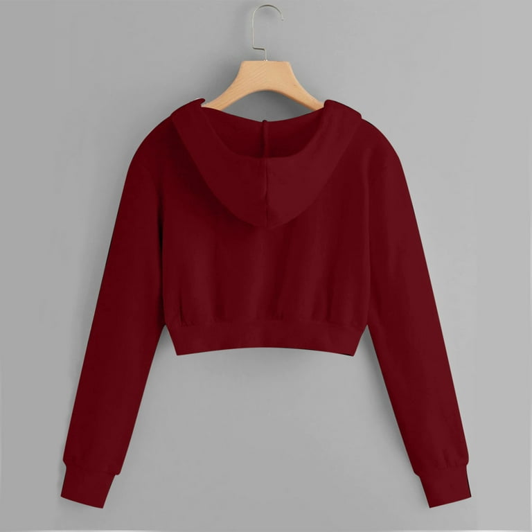 YanHoo Cropped Hoodie Zip Up Juniors Y2K Sweatshirts for YanHoo Cropped Hoodie Zip Up Juniors Y2K Sweatshirts for