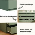 thumbnail image 6 of Kadyn 6 Drawer Bedroom Dresser, Chest of Drawers for Bedroom,Dressers with Handleless Design, Green, 6 of 11